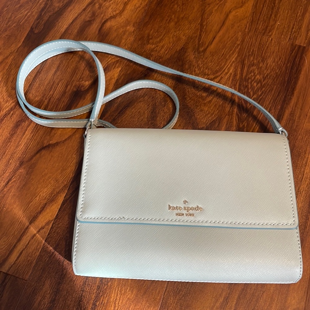 Kate Spade Pistachio Cream Flap Crossbody